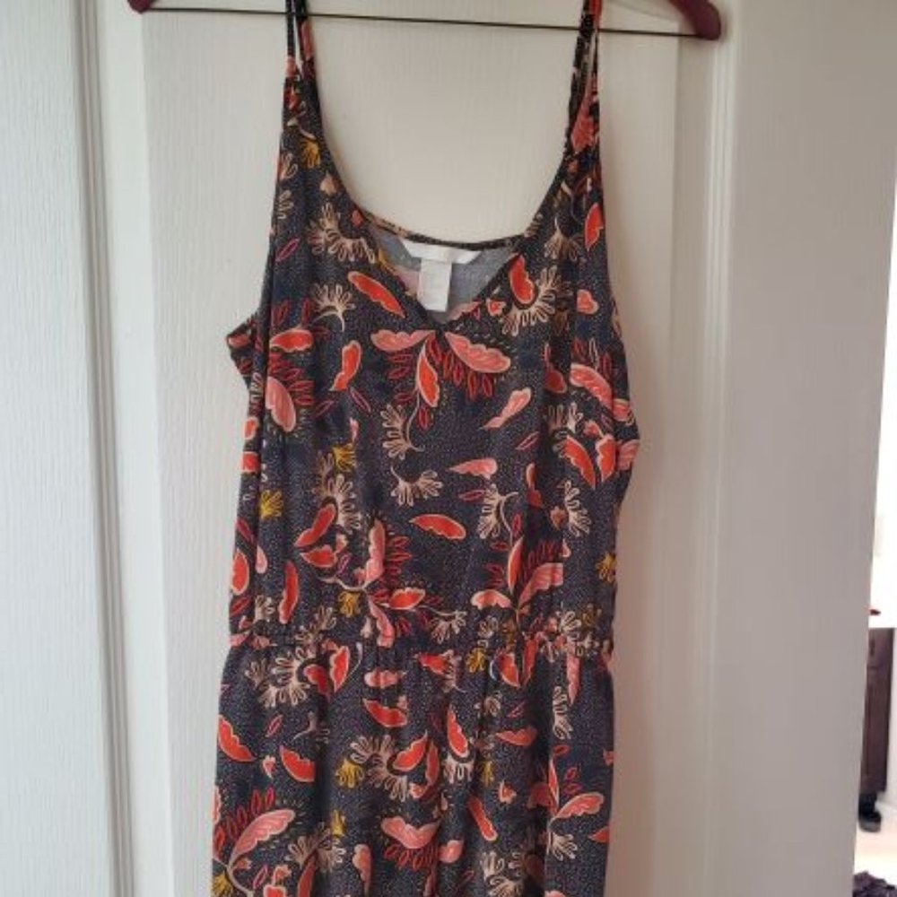 Women's Navy Romper with Pockets